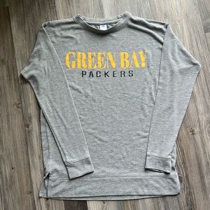 NFL Gray Green Bay Packers Long Sleeve Tee